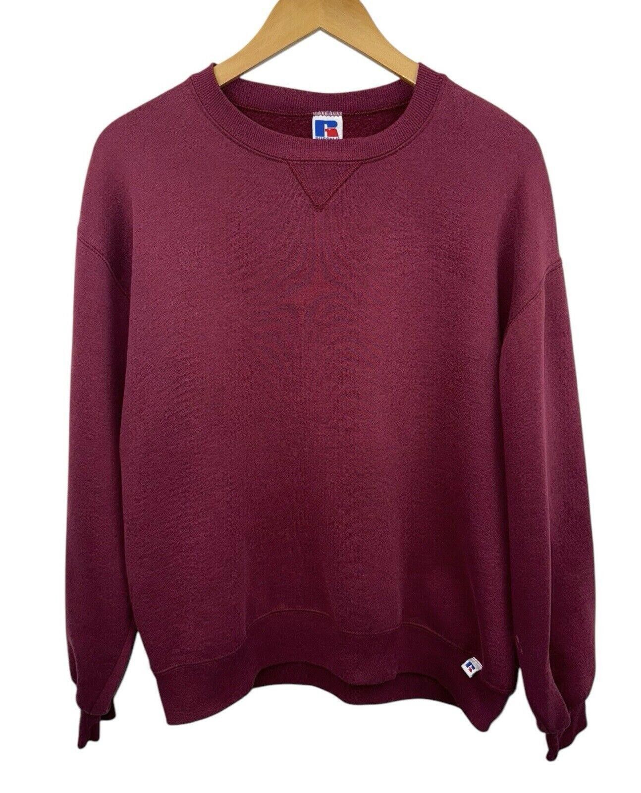 Russell Athletic VTG Russell Athletics 90s Maroon Burgundy Crewneck L Size US 34 / EU 50 - 1 Thumbnail