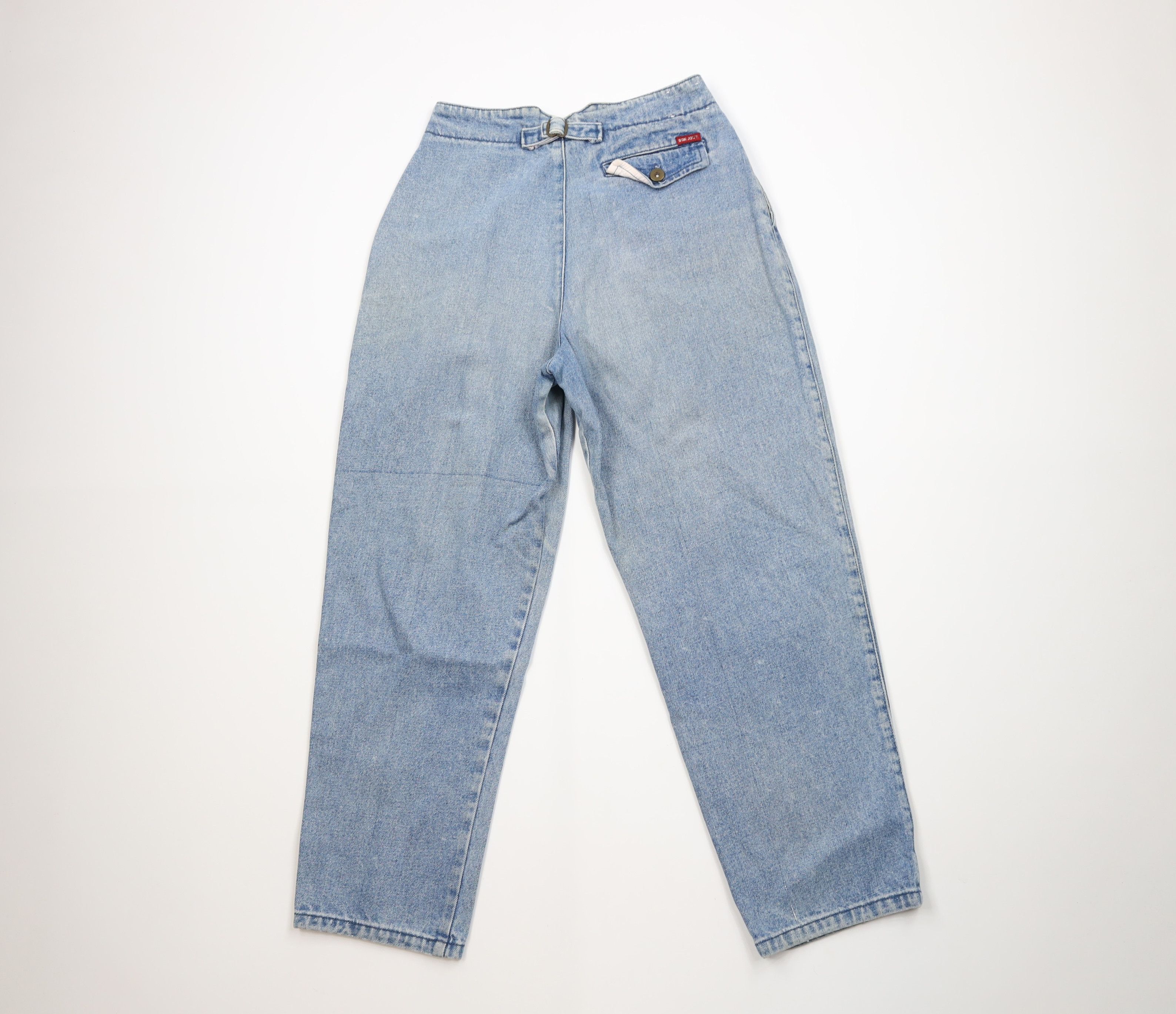 Vintage Vintage 80s 90s Streetwear Pleated Buckle Back Denim Jeans Size 32" / US 10 / IT 46 - 10 Thumbnail