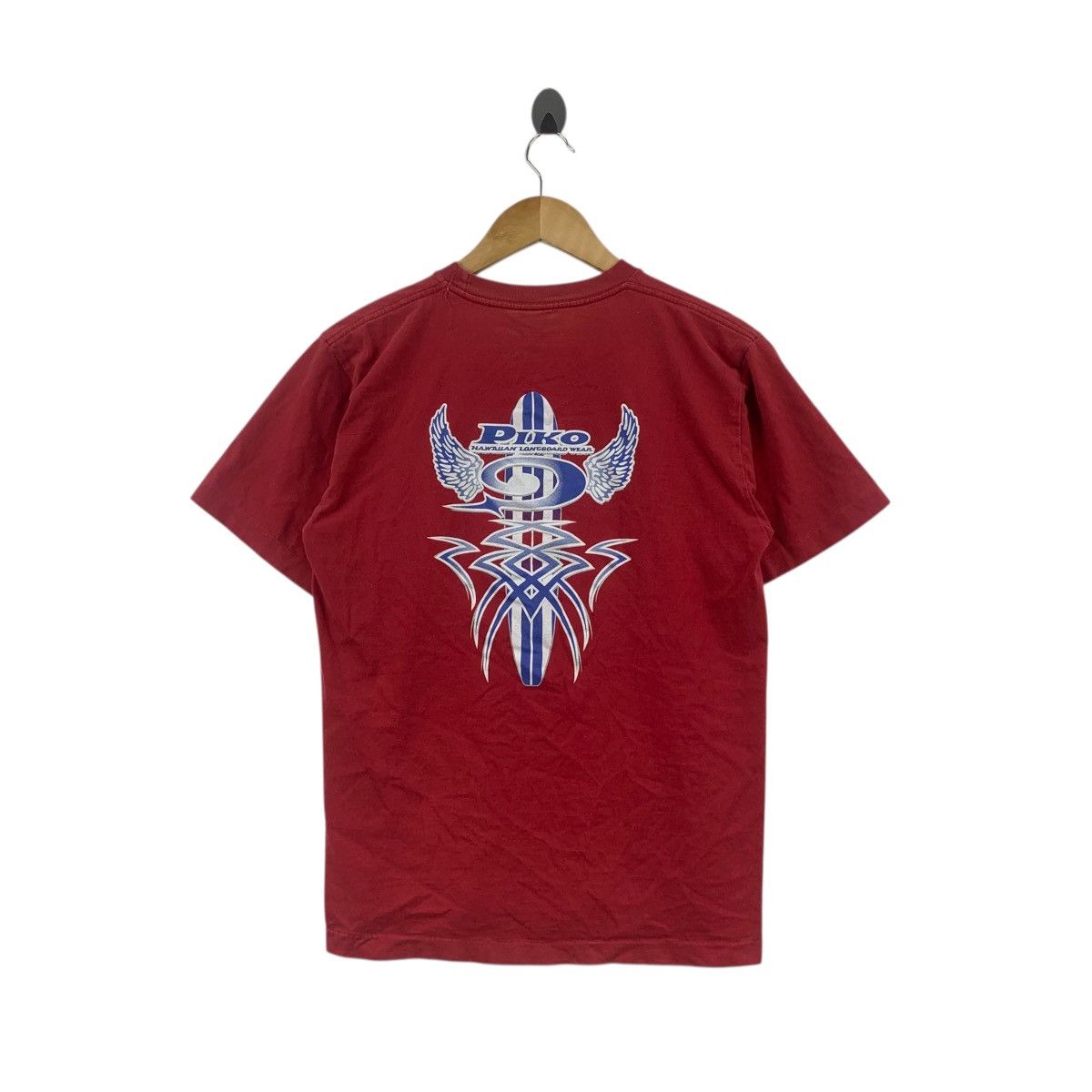 Vintage Vintage PIKO HAWAII LONGBOARD Wear Tribal Tee Shirt Top Size US M / EU 48-50 / 2 - 6 Thumbnail