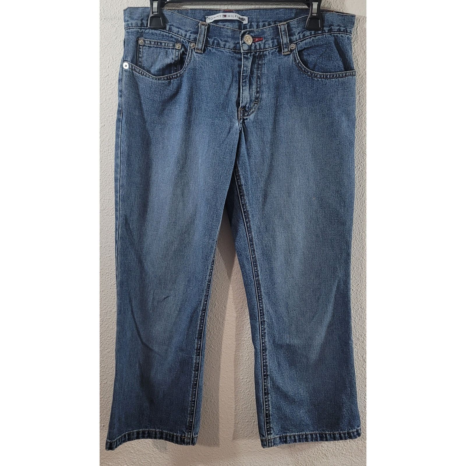 Tommy Hilfiger Tommy Hilfiger Blue Cropped Low Rise Jeans 6 Straight Leg Size 28" / US 6 / IT 42 - 1 Thumbnail