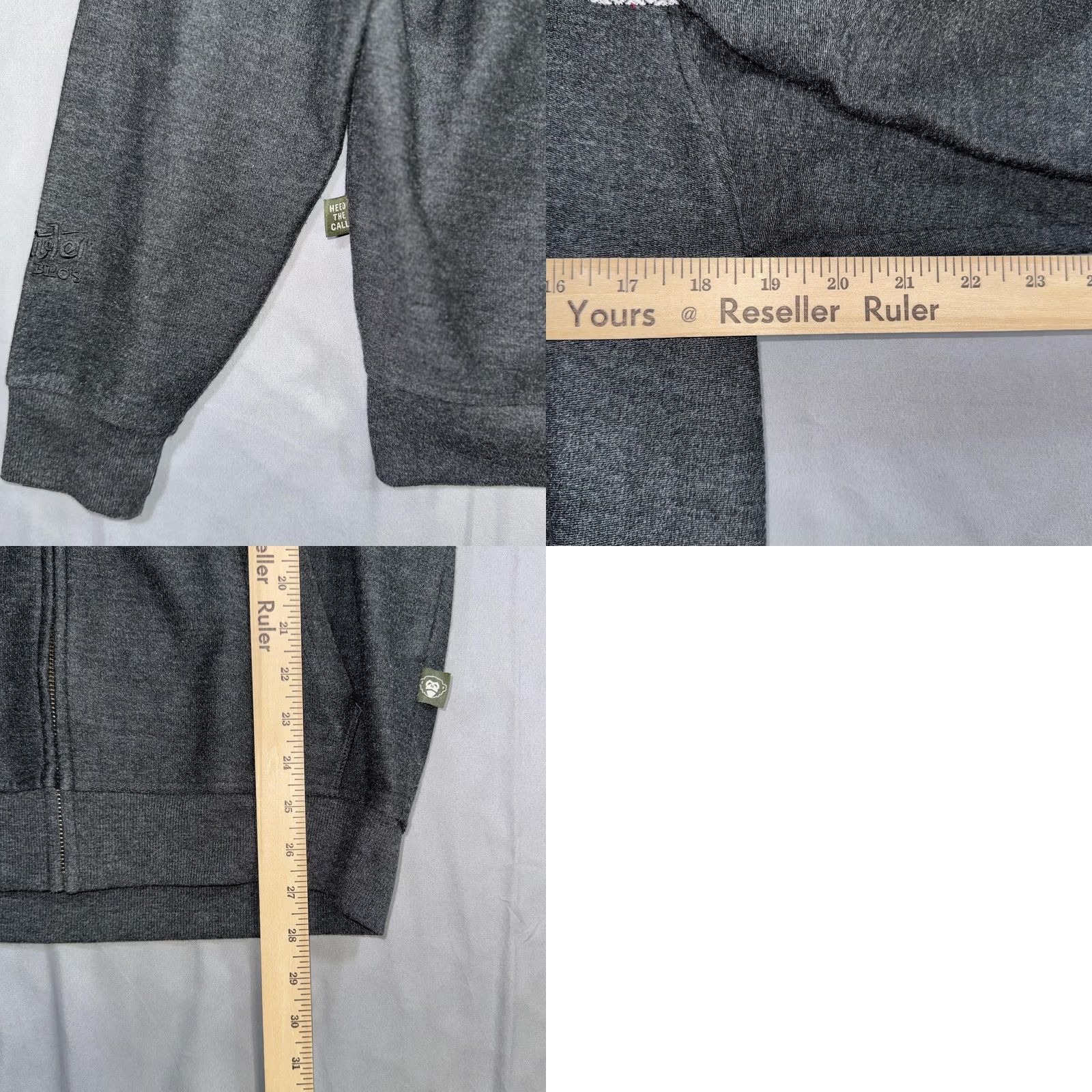 Vintage Howler Bros Hoodie Mens S Gray Full Zip Hooded Knit Sweatshirt Aztec Stripe Pattern Pockets Embroidered Logo Size US S / EU 44-46 / 1 - 8 Thumbnail