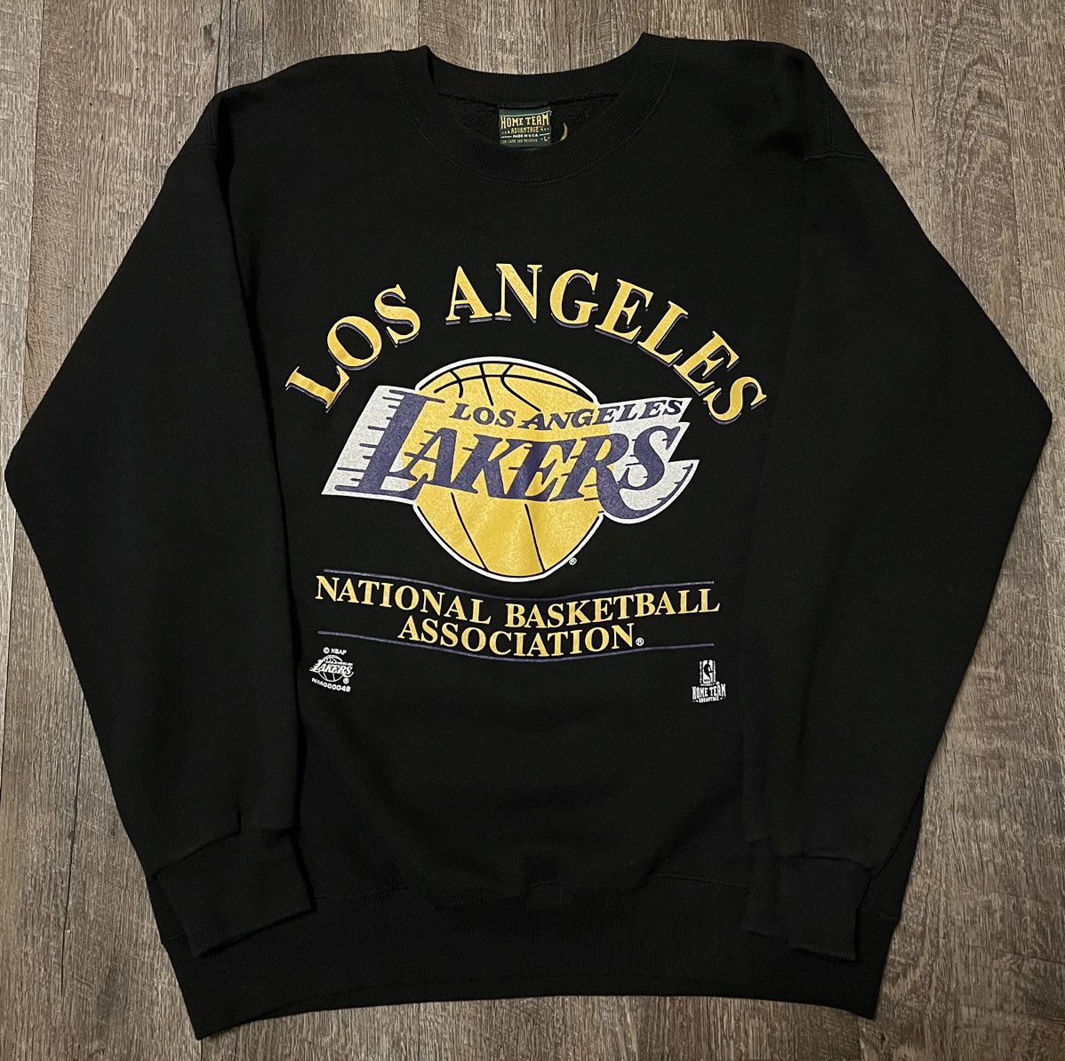 NBA × Vintage Vintage Los Angeles Lakers Nutmeg Crewneck Sweater Size US L / EU 52-54 / 3 - 1 Thumbnail