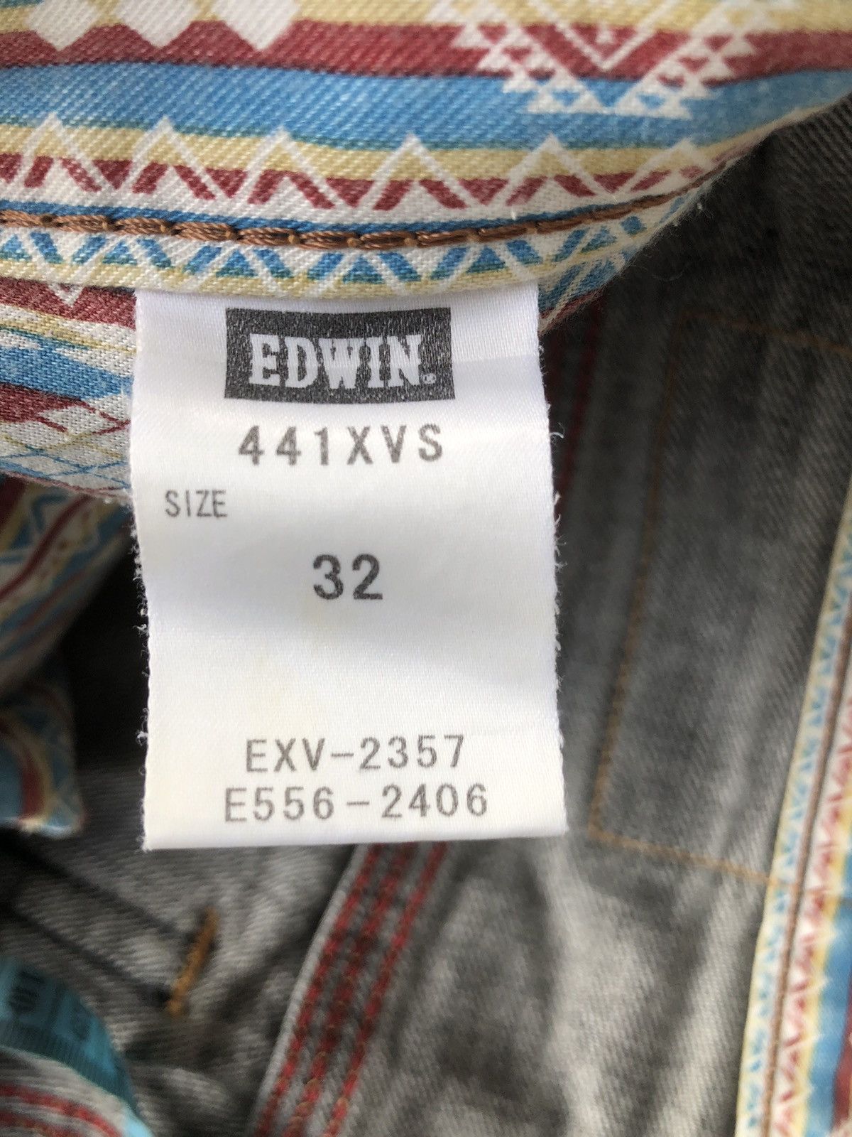 If Six Was Nine Japanese Edwin XV Flared Jeans Distressed Jeans Navajo Style Size US 33 - 17 Thumbnail