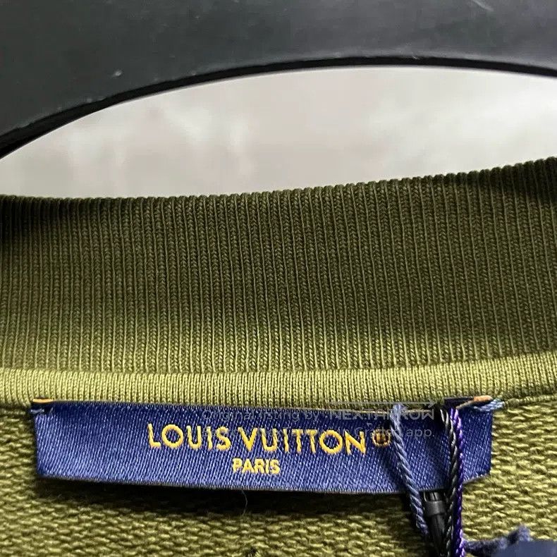 Louis Vuitton Louis Vuitton Army Green Logo Studded Printed Crew Neck Lo Size US M / EU 48-50 / 2 - 3 Thumbnail
