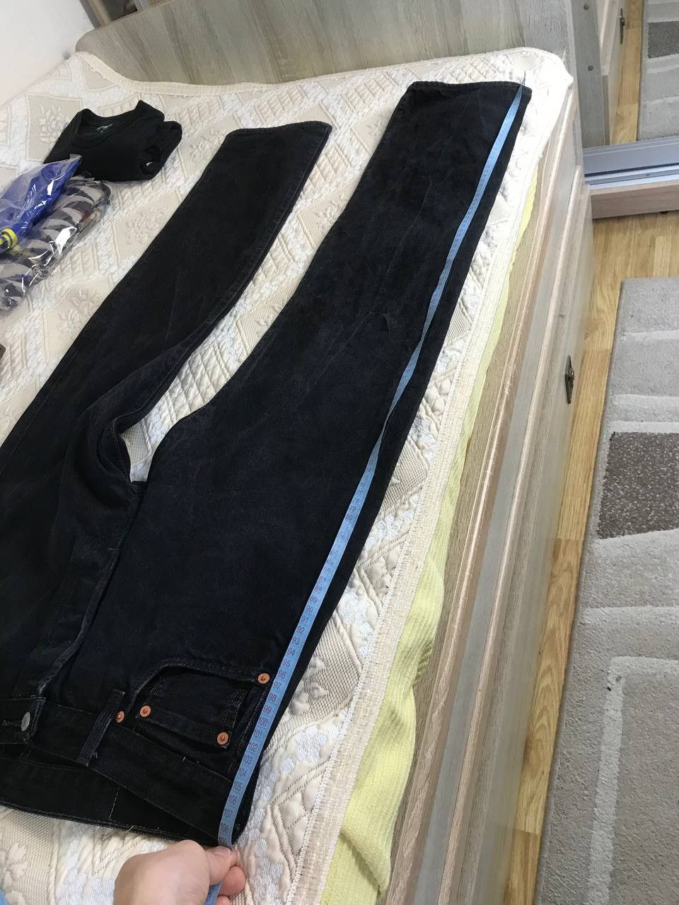 Levi's × Levi's Vintage Clothing × Vintage 🔥 Levis 501 Vintage Denim Jeans Faded Y2K Pants Black Jeans Size US 34 / EU 50 - 11 Thumbnail