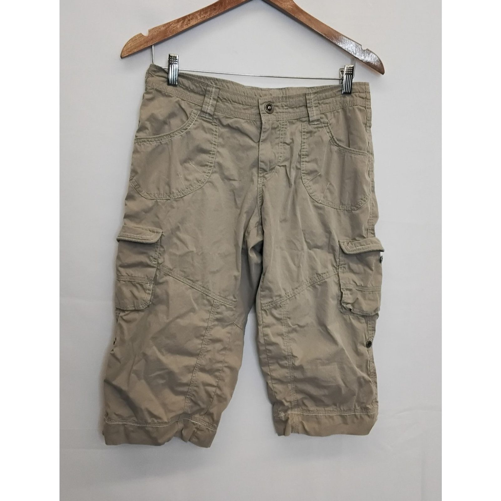 Kuhl Kuhl Capri Pants Women's 8 29x18 Khaki Knee Length Cargo Size 30" / US 8 / IT 44 - 2 Thumbnail
