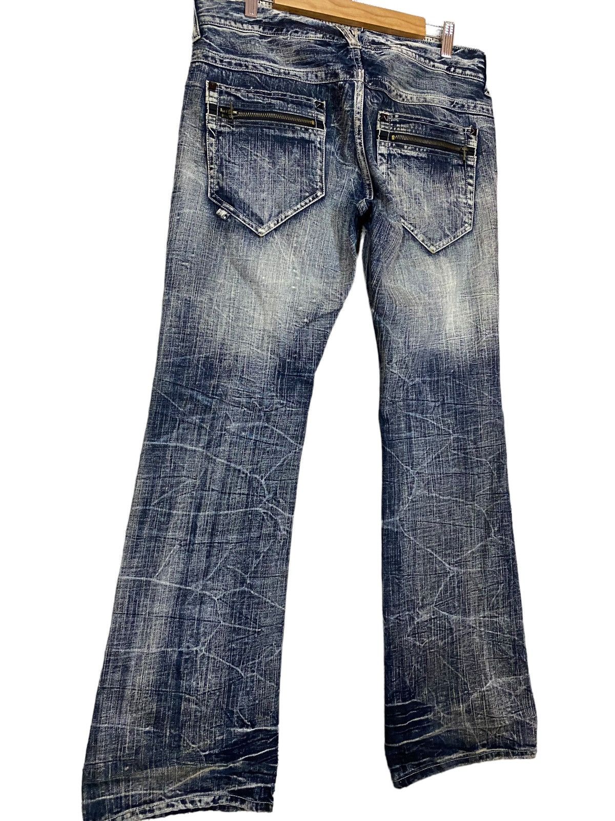 GOSTAR DE FUGA × If Six Was Nine × Japanese Brand Sorridere flared denim acidwash very rare Size US 36 / EU 52 - 3 Thumbnail