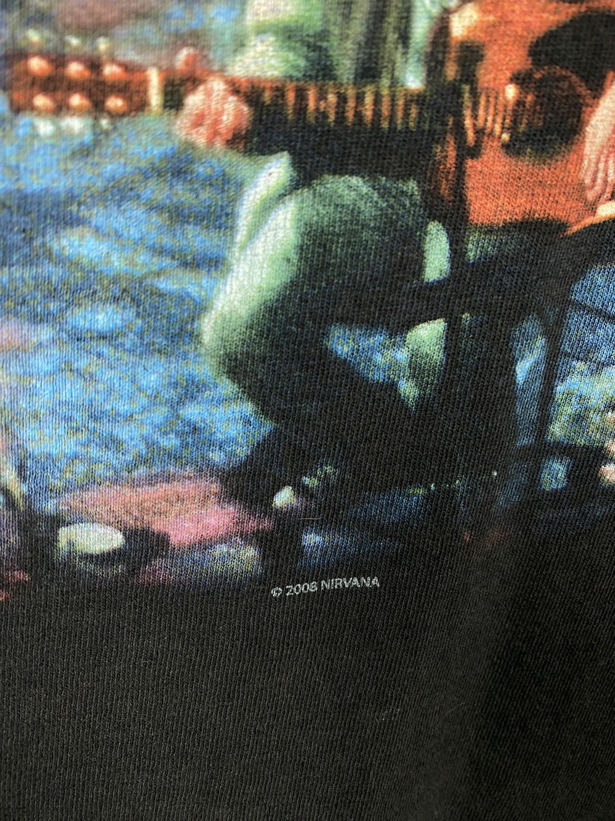 Nirvana 🎸Vintage 2006 T-Shirt Nirvana Kurt Cobain Unplugged Photo🎸 Size US S / EU 44-46 / 1 - 5 Thumbnail