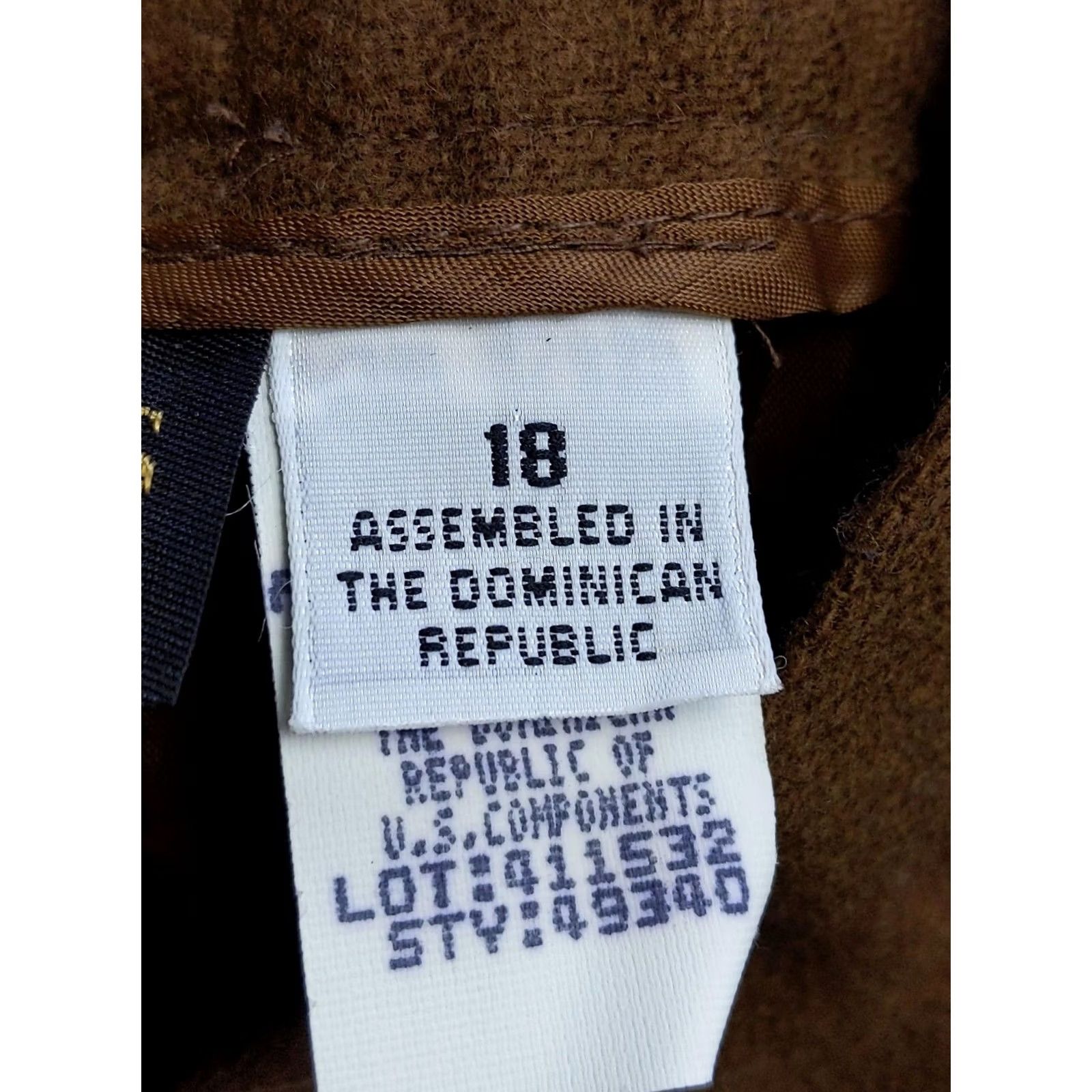Vintage Requirements Skirt Womens 18 Brown Wool Knee Length Fully Lined Classic Career Wear Womens Size 40" / US 18 - 7 Thumbnail