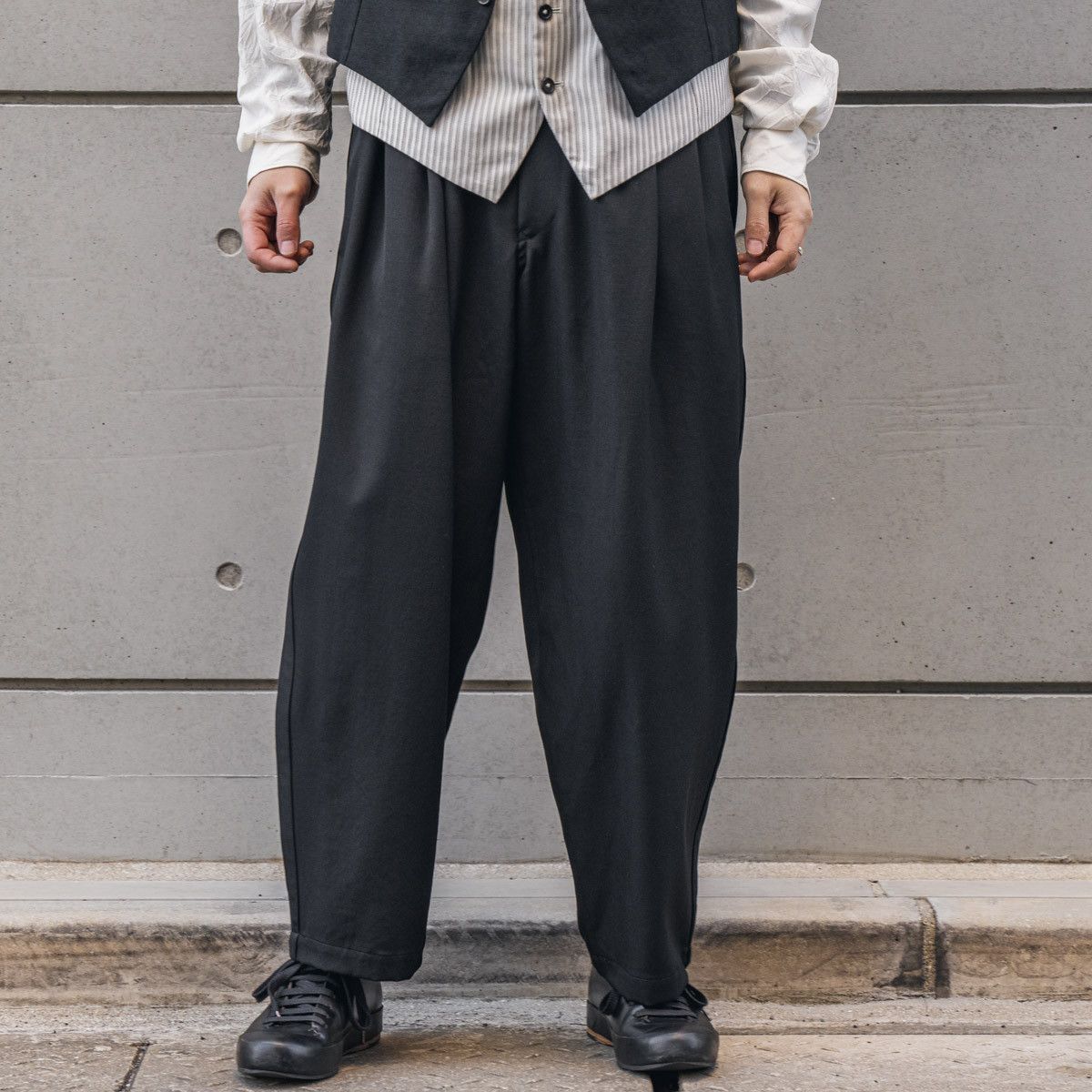 Yohji Yamamoto Yohji Yamamoto Pour Homme - Wool Gabardine SIDE TAPED PANTS Size US 30 / EU 46 - 3 Thumbnail
