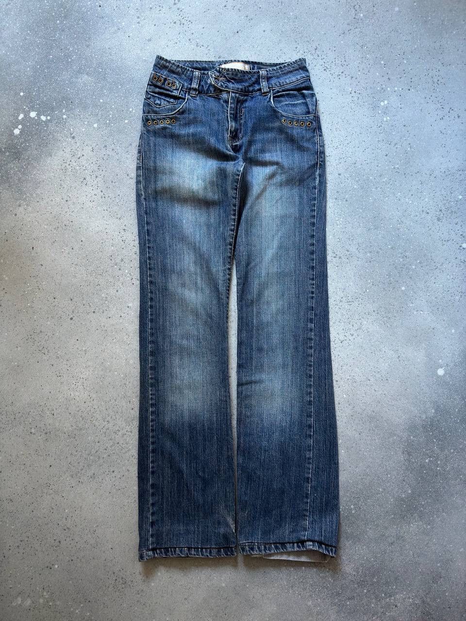 Hysteric Glamour × Japanese Brand Amazing Japanese Washed Flared Jeans (Cobain Style) Size 25" / US 0 / IT 36 - 1 Thumbnail