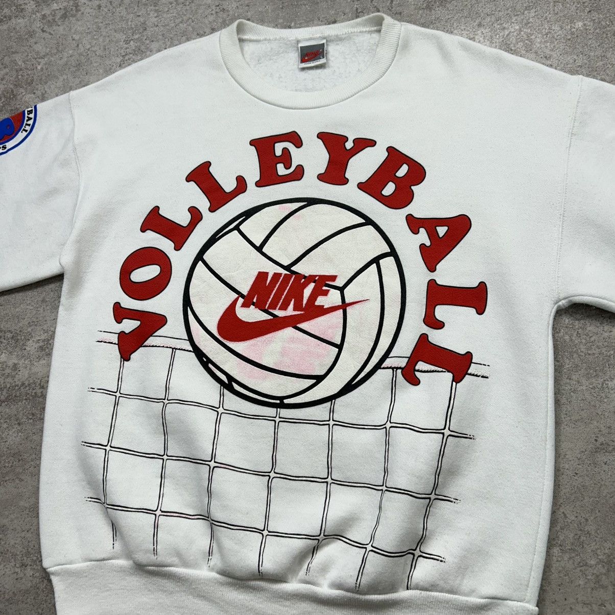 Nike × Vintage VTG 90s NIKE VOLLEYBALL TEAM AllSTAR PULLOVER SWEATSHIRT Size US L / EU 52-54 / 3 - 3 Thumbnail