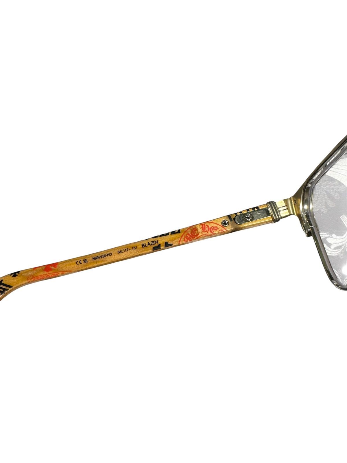 Chrome Hearts Chrome Hearts Blazin Stencil Wood Glasses Size ONE SIZE - 6 Thumbnail