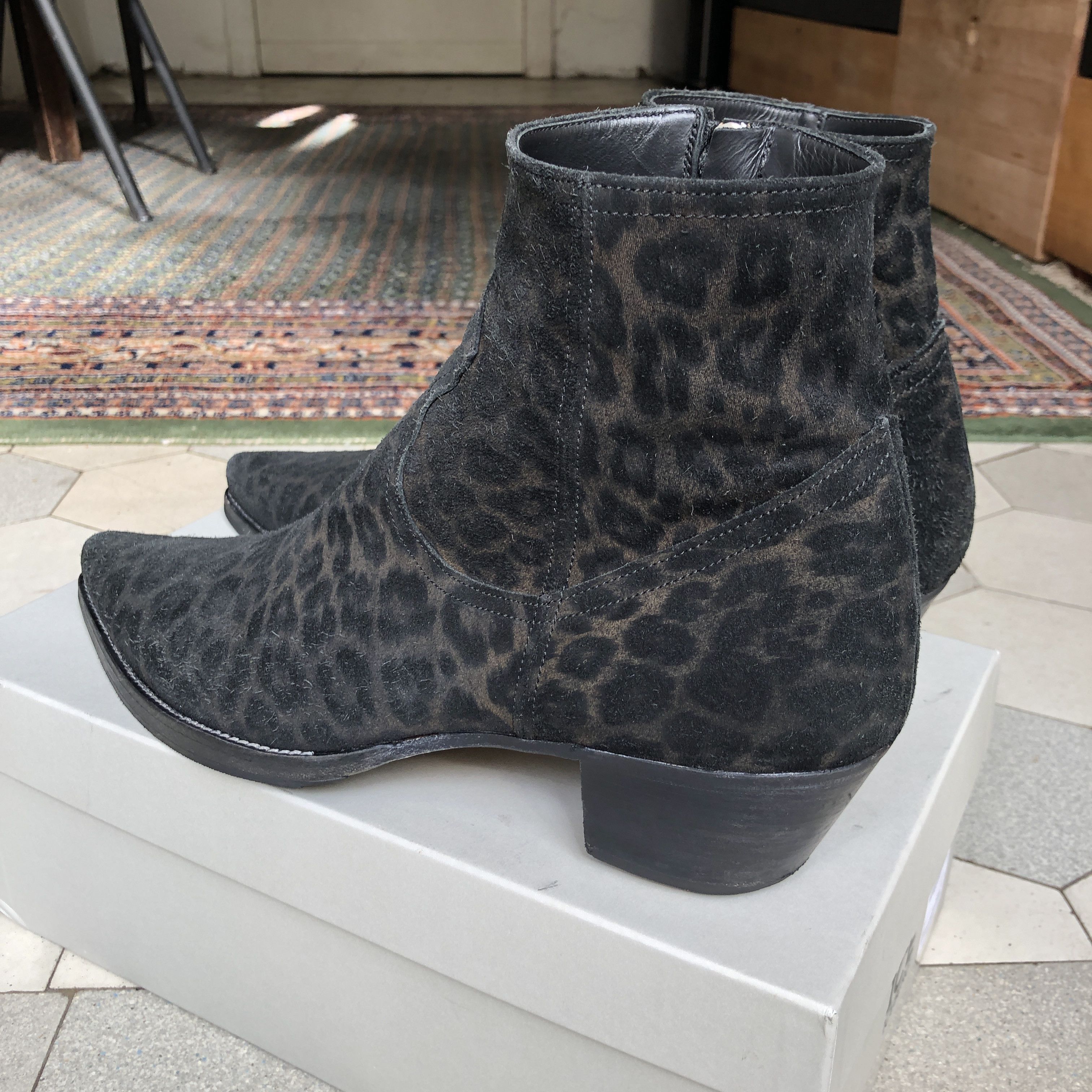 ALESSANDRO VASINI Alessandro Vasini Sonny Stiefletten 40 mm Absatz Leopard Size US 10.5 / EU 43-44 - 4 Thumbnail