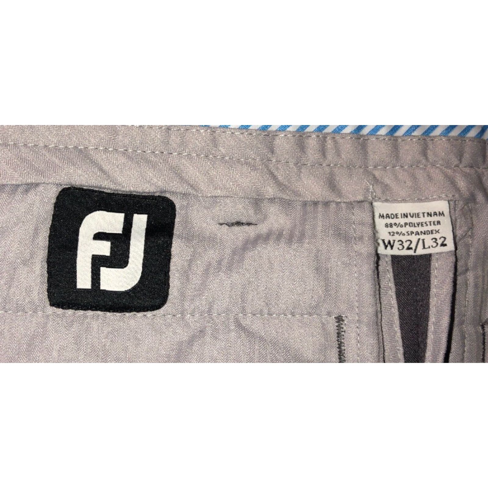 Footjoy FootJoy Pants Golf Mens Gray Polyester 32x32 Size Regular Inseam 32 Casual Gray Mens Size US 32 / EU 48 - 2 Thumbnail