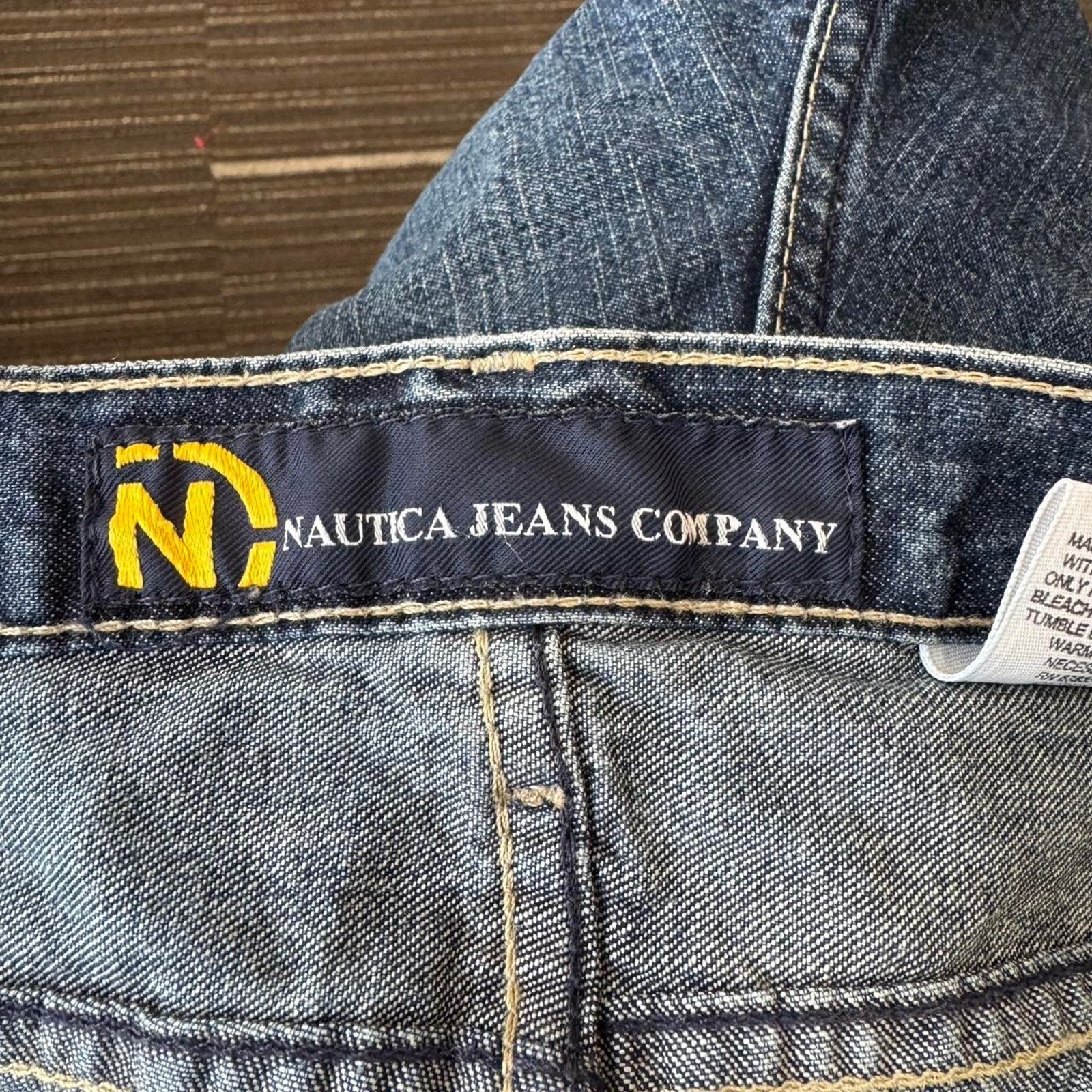 Nautica Vintage 90s y2k Nautica Denim Jeans Baggy blue denim shorts Size US 40 / EU 56 - 5 Thumbnail