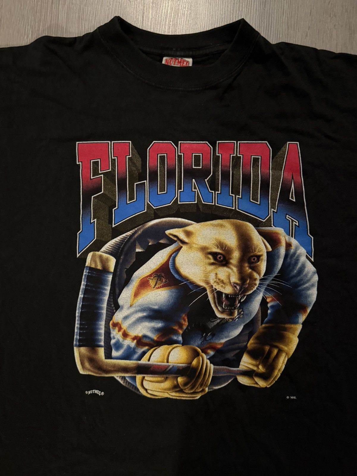 Nutmeg RARE FLORIDA PANTHERS NUTMEG 90’s VINTAGE SHIRT Size US XL / EU 56 / 4 - 2 Thumbnail