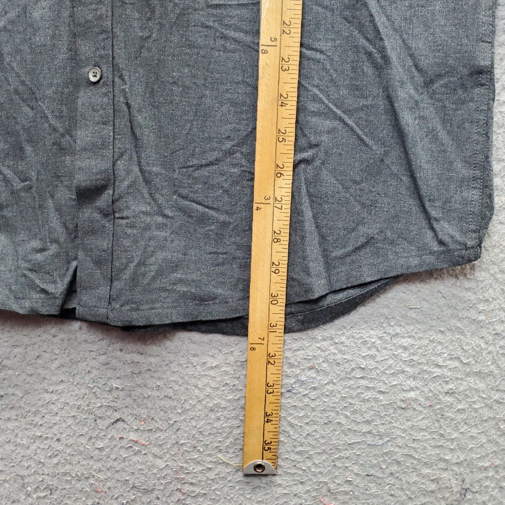 Vintage WRK Reworked Shirt Mens XXL Dark Gray Poplin Knit Paneled Button Down Size US XXL / EU 58 / 5 - 3 Thumbnail
