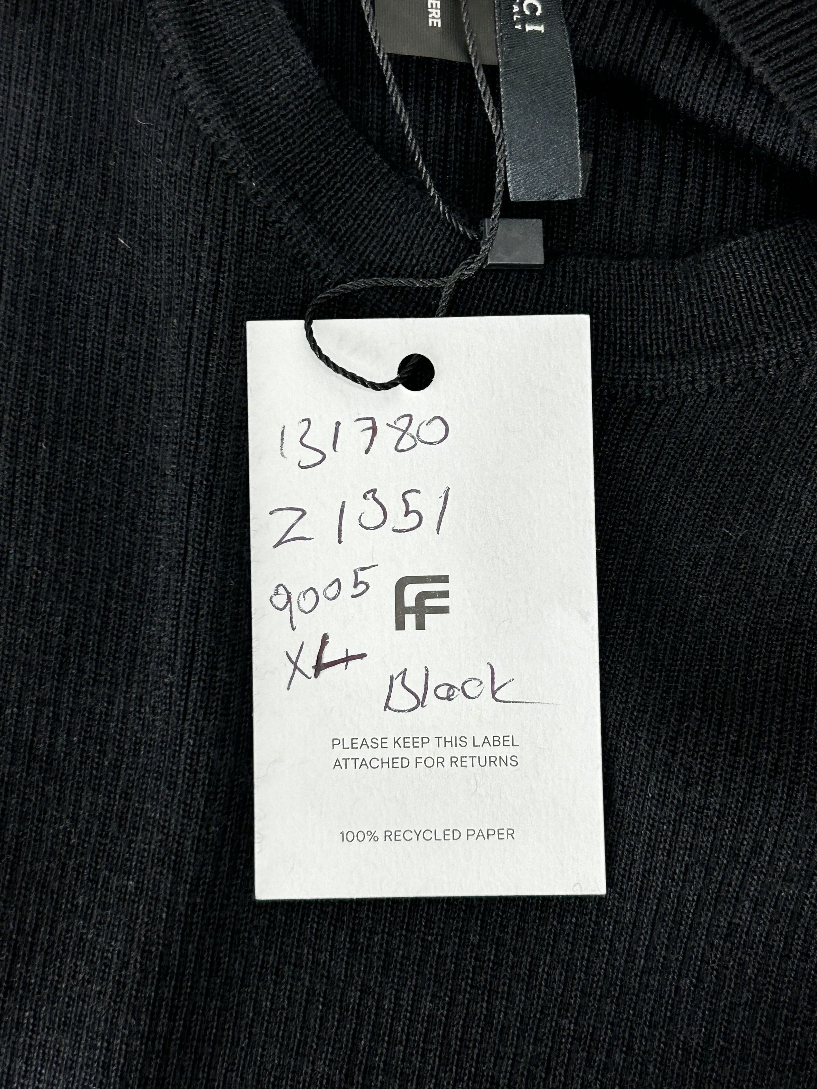 Gucci Gucci Black Long Sleeve Crew Neck T-Shirt Size US XL / EU 56 / 4 - 4 Thumbnail
