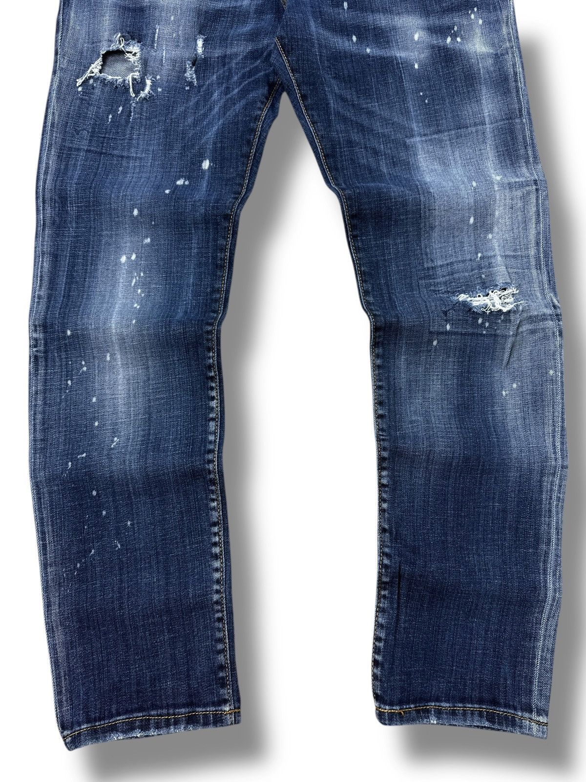Dsquared2 Dsquared2 Painted Distressed Ripped Skinny Jeans Stretch W32 Size US 32 / EU 48 - 3 Thumbnail