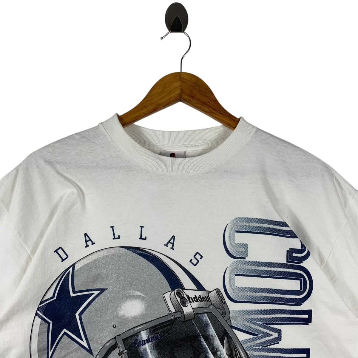 NFL Vintage 90s DALLAS COWBOYS NFL team big logo tee Size US L / EU 52-54 / 3 - 2 Thumbnail