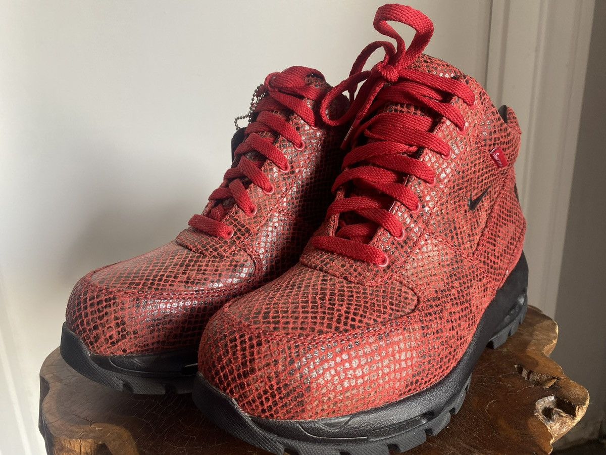 Supreme x Nike Air Max Goadome Fire Red DA1475-600 Sz