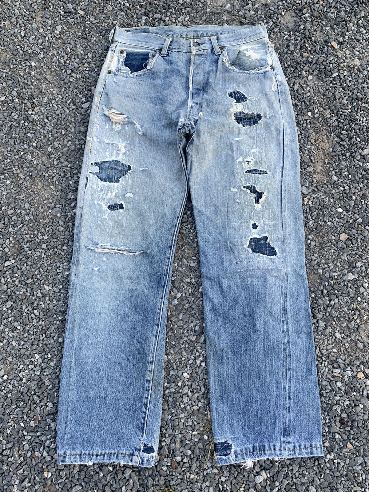Levi's Vintage Clothing × Vintage Vintage Thrashed Levi's 201 Big