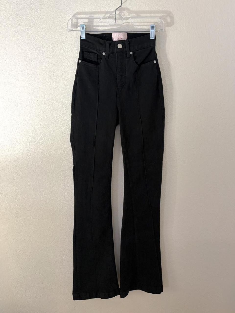 Denim & Co. revice denim avalon jet black flare jeans 25W Size 25" / US 0 / IT 36 - 1 Thumbnail