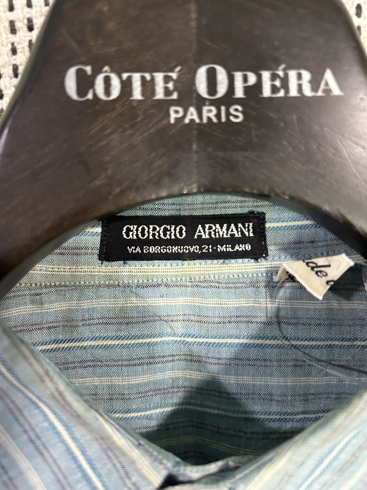 Giorgio Armani Vtg 80s giorgio armani italy made multicolor striped linen Size US XL / EU 56 / 4 - 5 Thumbnail