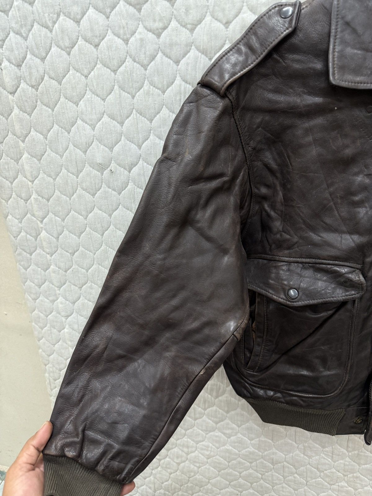 Genuine Leather 🔥🔥🔥ARCHIVE VTG A2 LEATHER FLIGHT JACKET Size US M / EU 48-50 / 2 - 12 Thumbnail