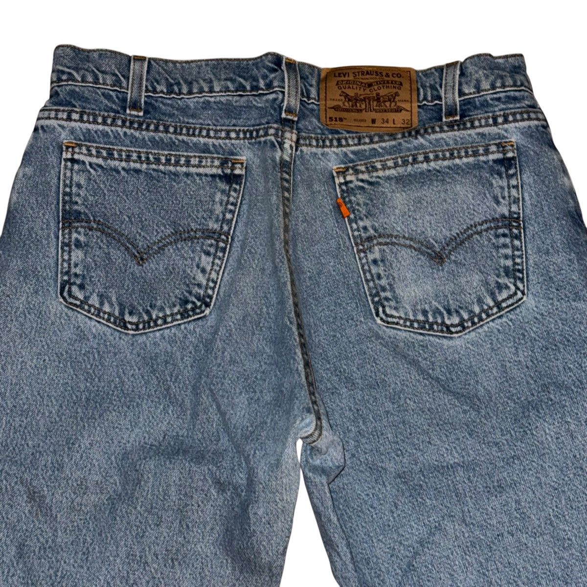 Levi's Vintage Clothing Vintage Levi's 518 Relaxed rare orange tab jeans 34/32 Size US 34 / EU 50 - 4 Thumbnail