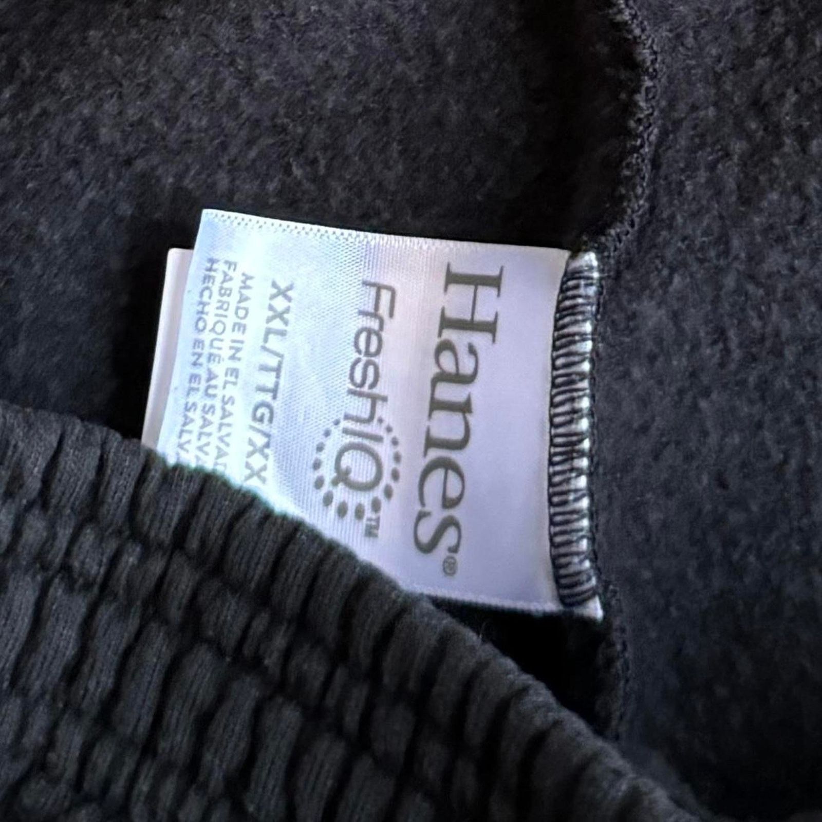 Hanes × Vintage Vintage Y2K Tonal Black Grunge Opium Comfy Sweatpants Size US 29 - 3 Thumbnail