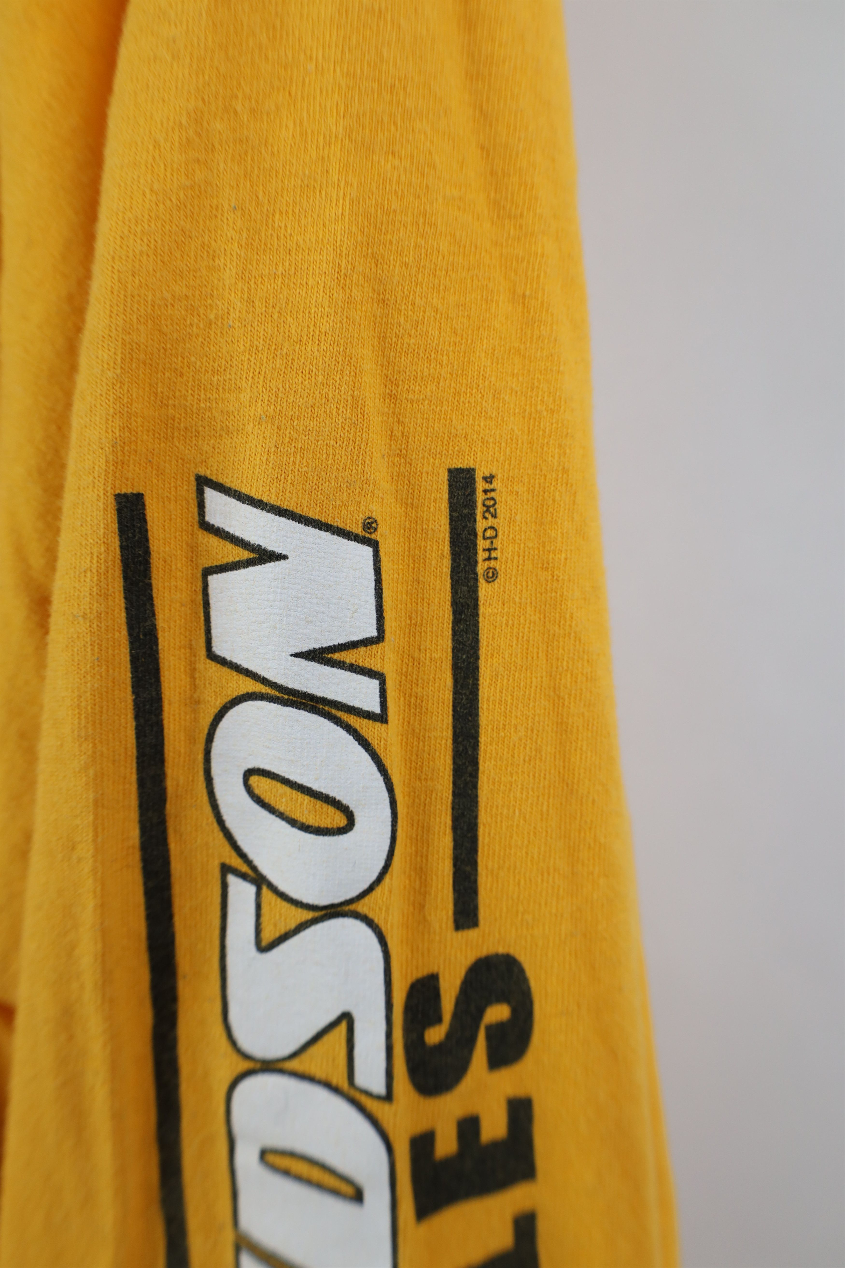 Harley Davidson Vintage Y2K Harley Davidson Spell Long Sleeve T-Shirt Yellow Size US XXL / EU 58 / 5 - 5 Thumbnail