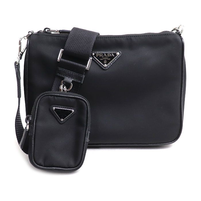 Prada Prada Prada Re-Nylon Shoulder Bag Textile Shoulder Bag 2VH113_2DMH_F0002 DUTY FREE for USA Size ONE SIZE - 1 Thumbnail