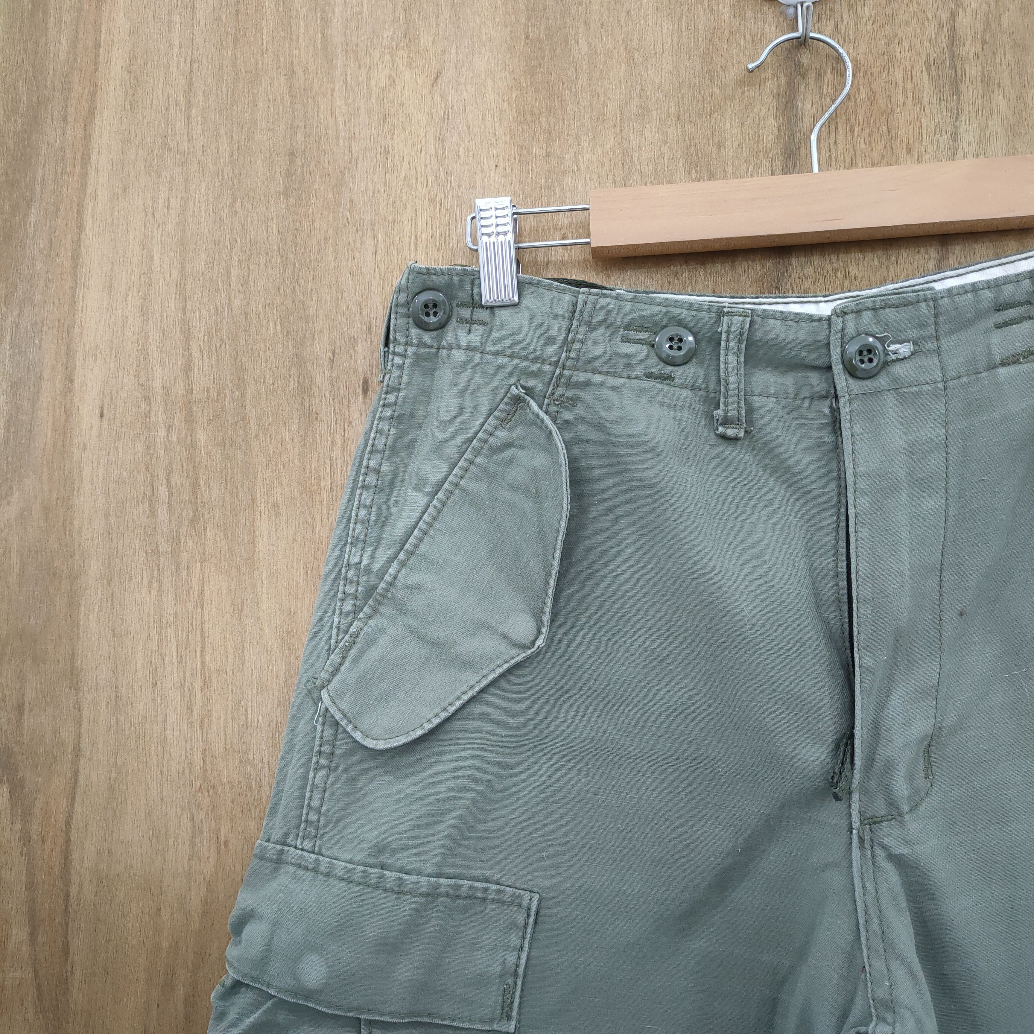 Vintage VINTAGE MILITARY FADED GREEN CARGO PANTS Size US 30 / EU 46 - 5 Thumbnail