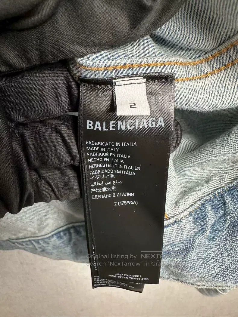 Balenciaga Balenciaga Denim jacket coat Size US M / EU 48-50 / 2 - 8 Thumbnail