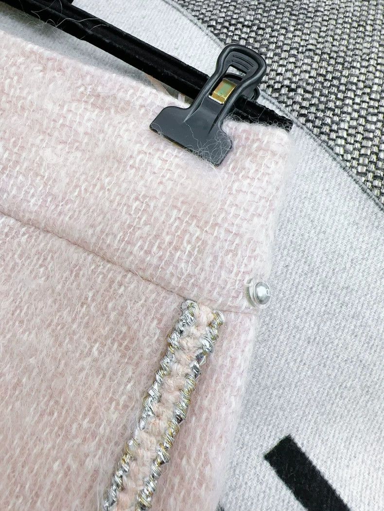 Chanel Chanel Control series nude pink horsehair silver rolled-ed Size 25" / US 0 / IT 36 - 3 Thumbnail