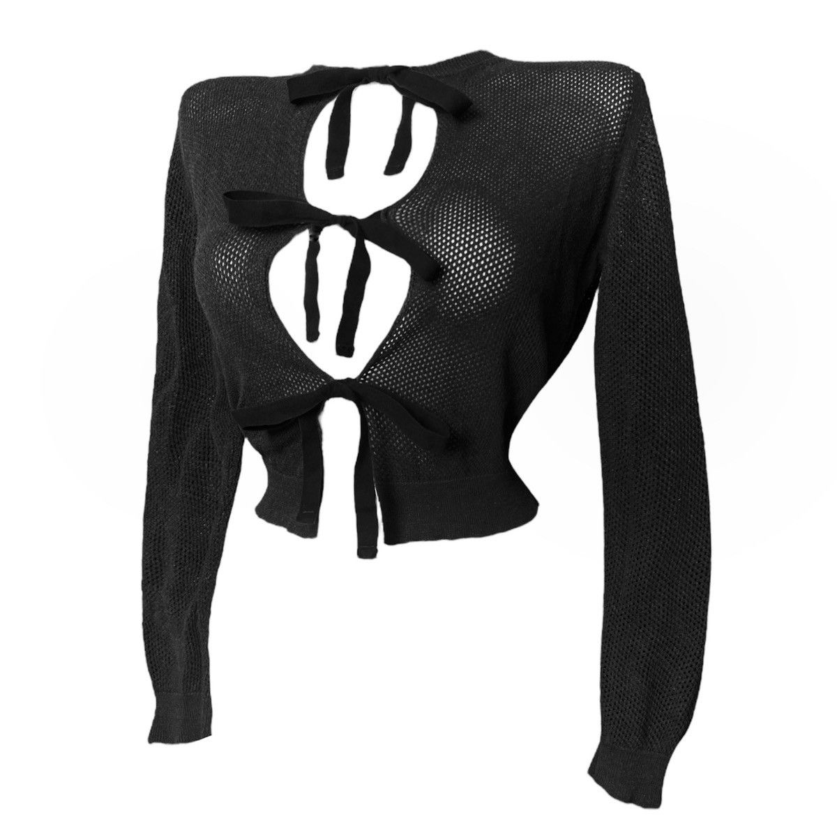 Prada Archive Spring Summer 2009 Prada Collection sweater with Bow Size S / US 4 / IT 40 - 2 Thumbnail