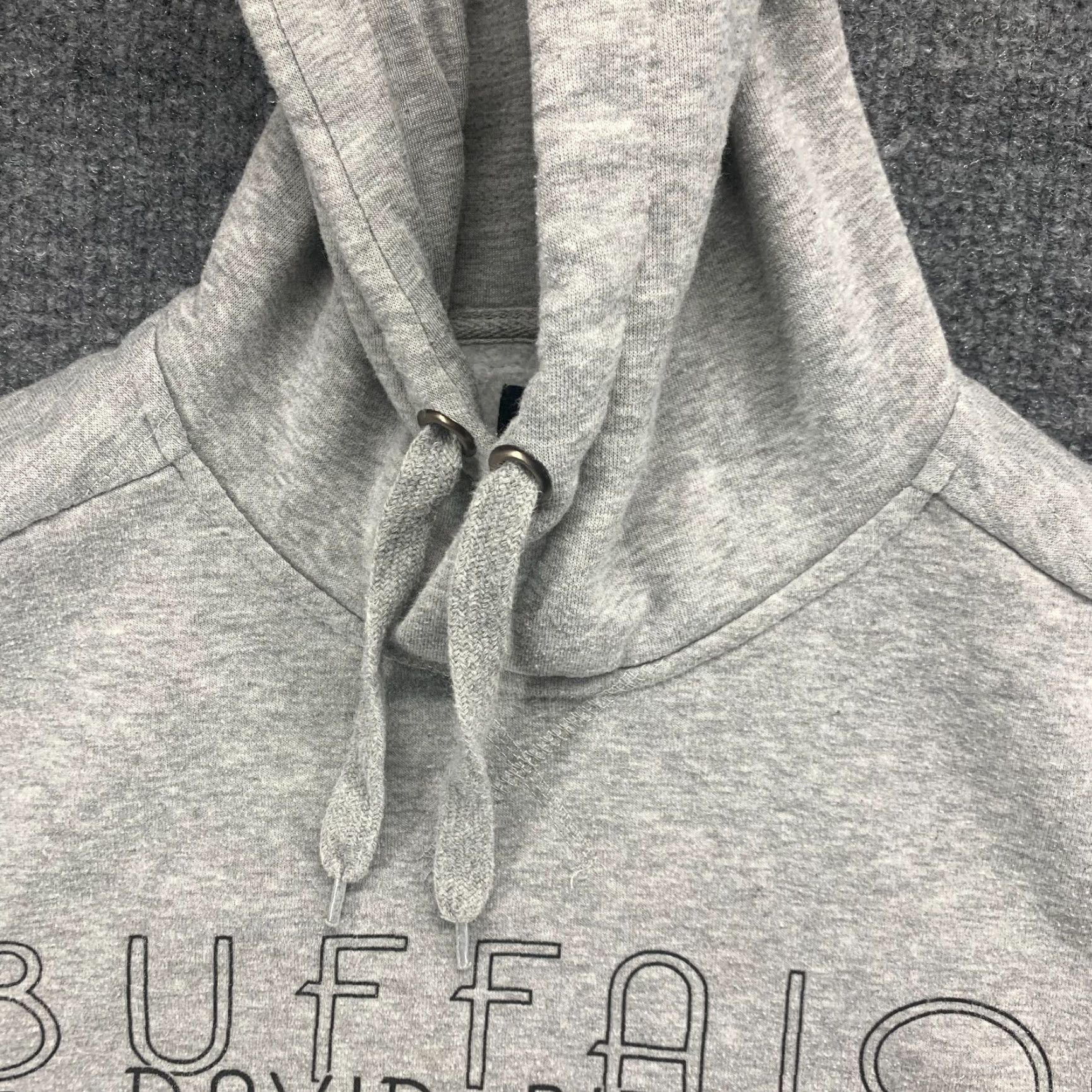 Buffalo David Bitton Buffalo David Bitton Hoodie Mens Medium Gray Zip Pockets Fleece Lining Active Regular Pullover Logo Size US M / EU 48-50 / 2 - 4 Thumbnail