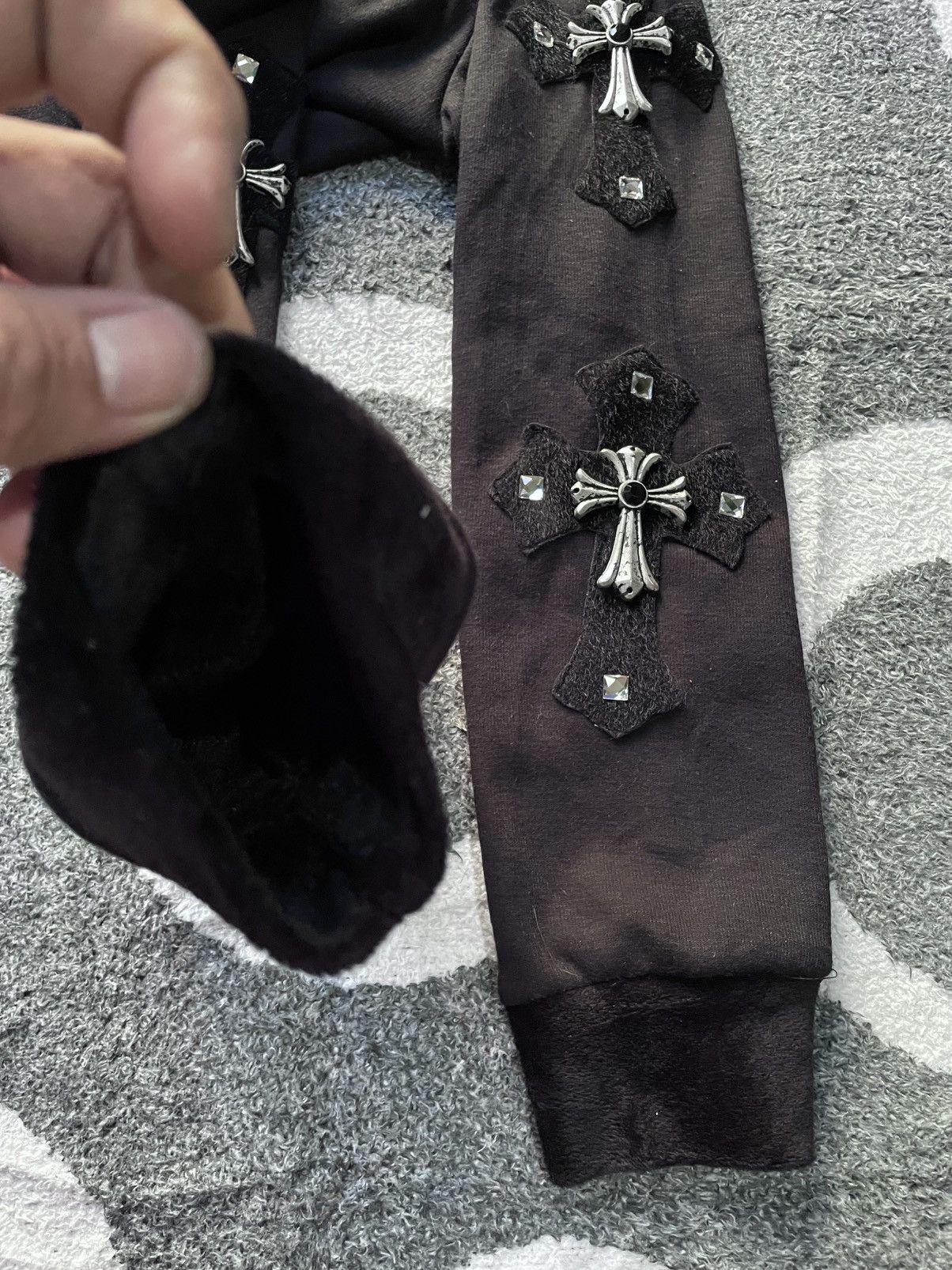 20471120 IRON CROSS SWEATSHIRT FUR MATERIAL Size US M / EU 48-50 / 2 - 9 Thumbnail