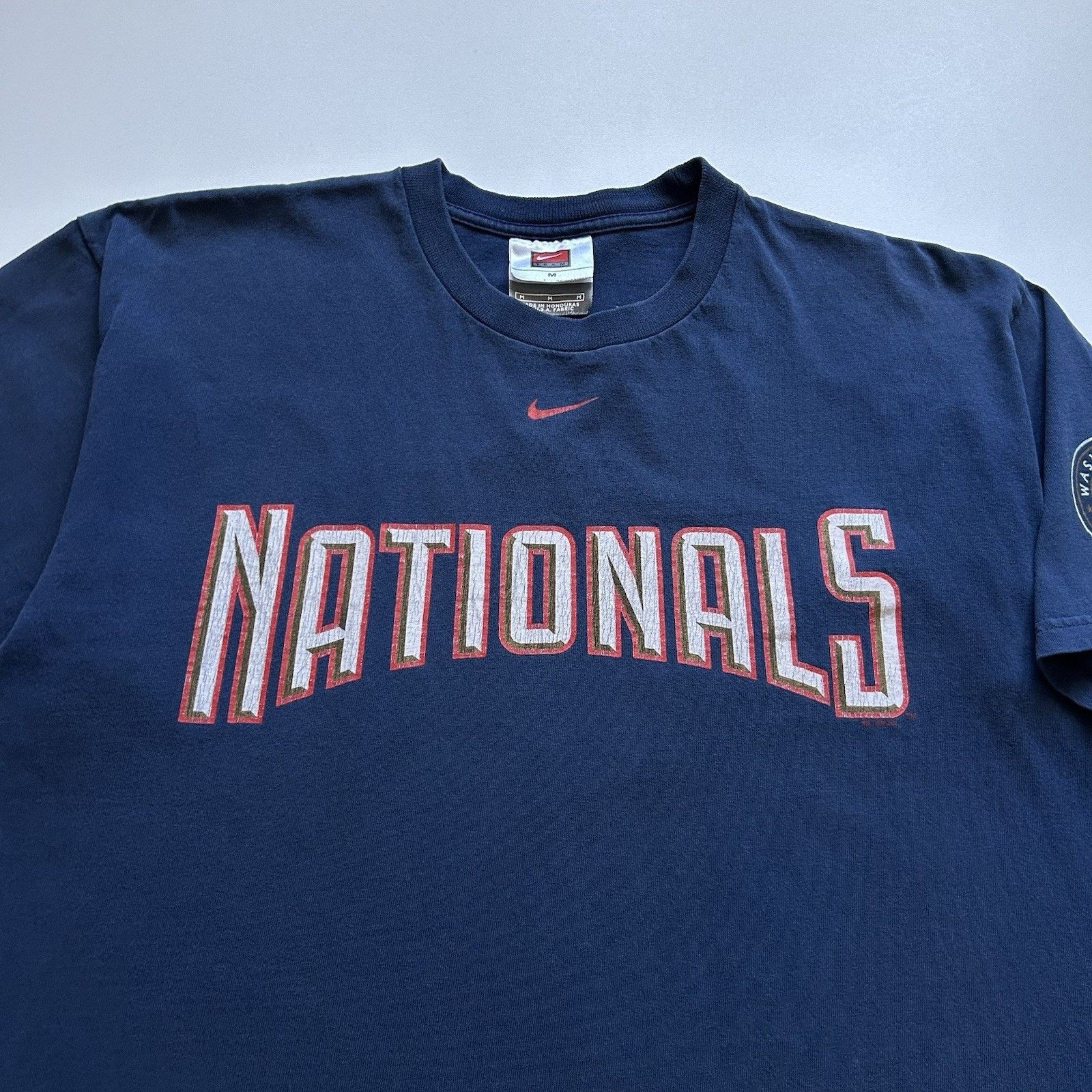 MLB × Nike × Vintage Vintage Washington Nationals Nike Shirt Medium Center Swoosh Size US M / EU 48-50 / 2 - 2 Thumbnail