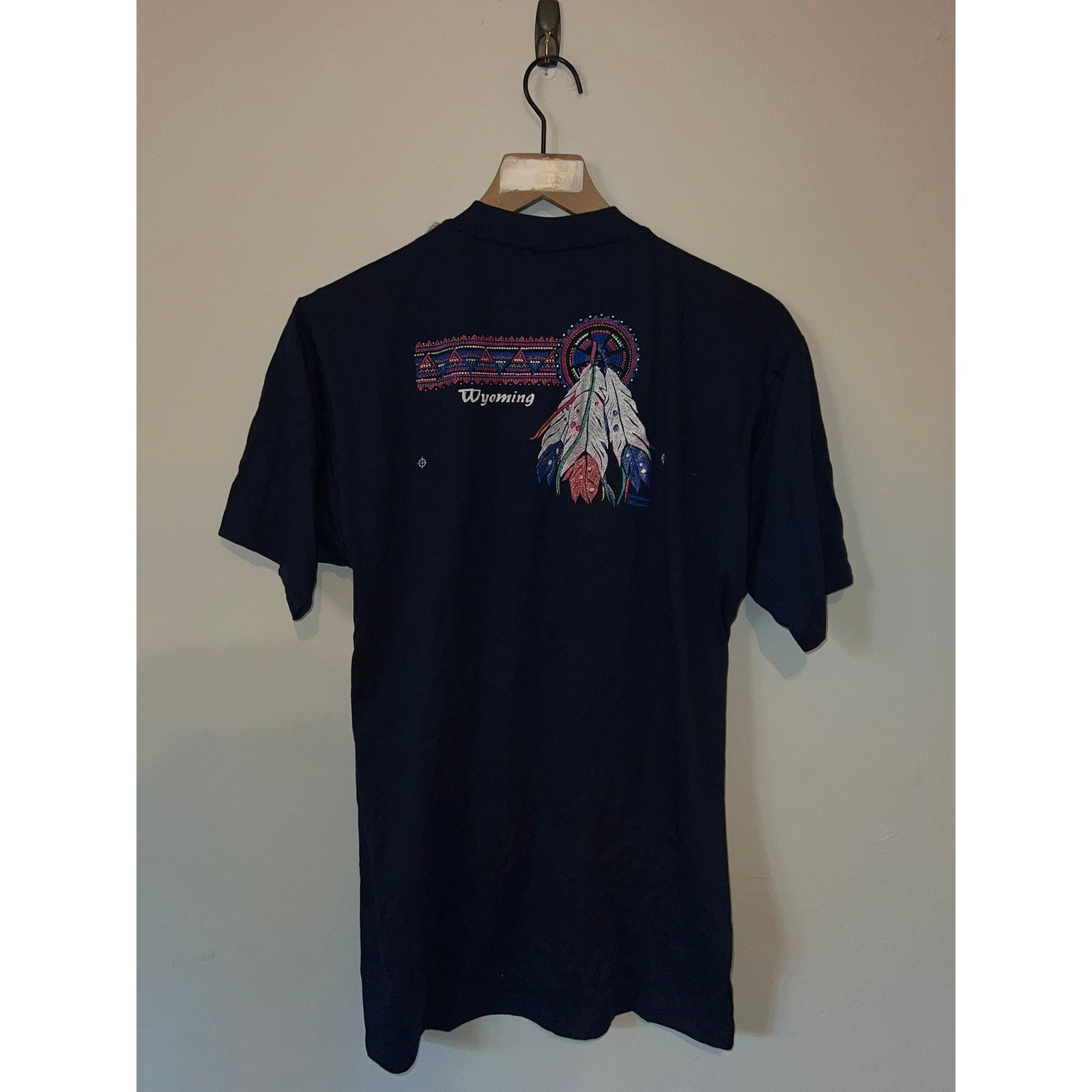 Jerzees Vintage New Mexico Shirt Test Print Wyoming Tee VTG 90s L Size US L / EU 52-54 / 3 - 8 Thumbnail