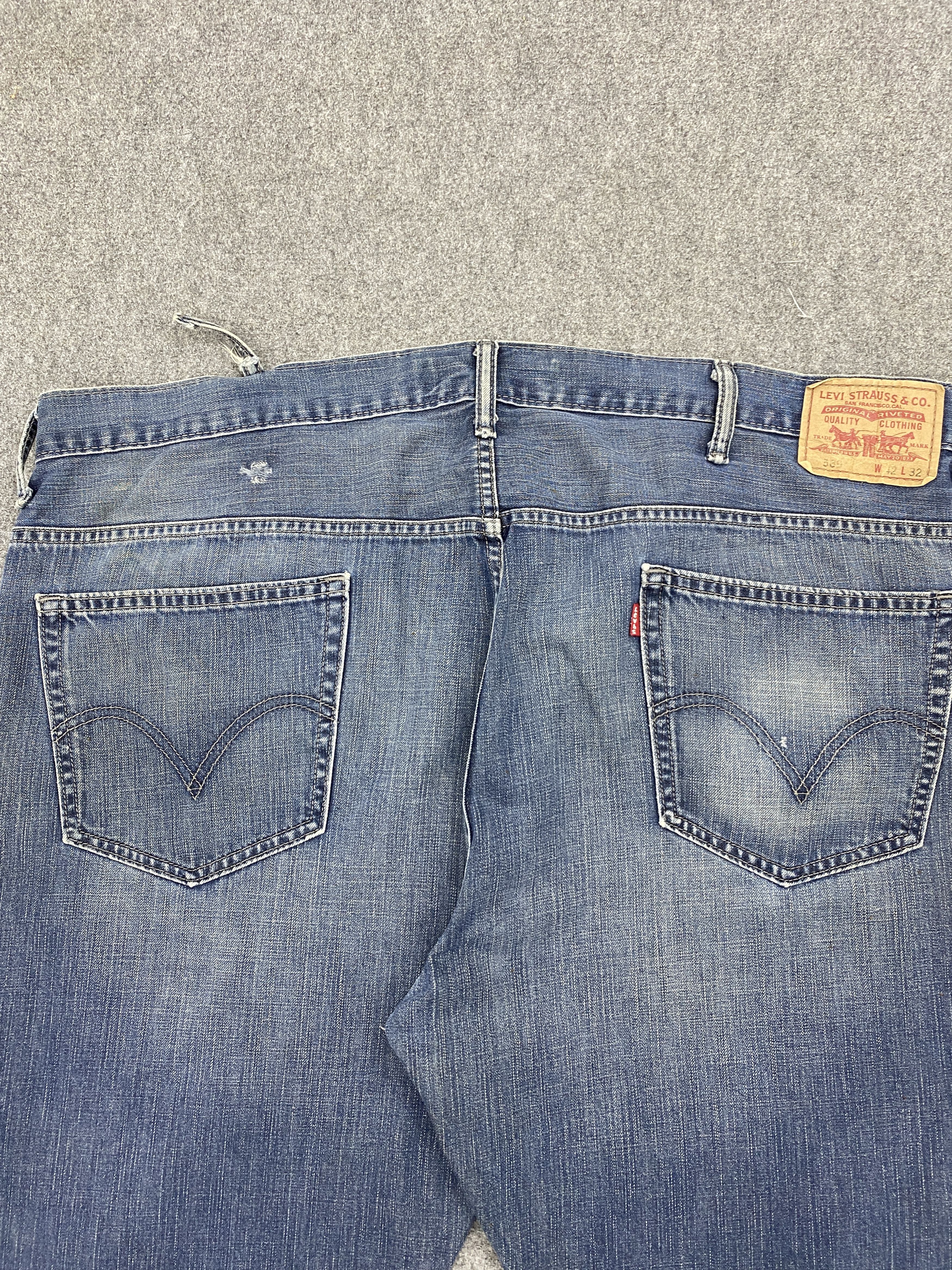Levi's Vintage Levi's 569 Loose Straight Faded Blue Jeans DP2649 Size US 44 / EU 60 - 4 Thumbnail