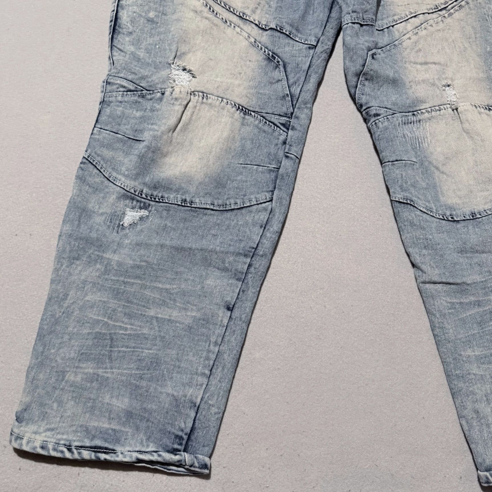 Rocawear Rocawear Slim Fit Jeans Men's Blue Denim Distressed Straight Biker Y2K - 46x32 Size US 30 / EU 46 - 5 Thumbnail