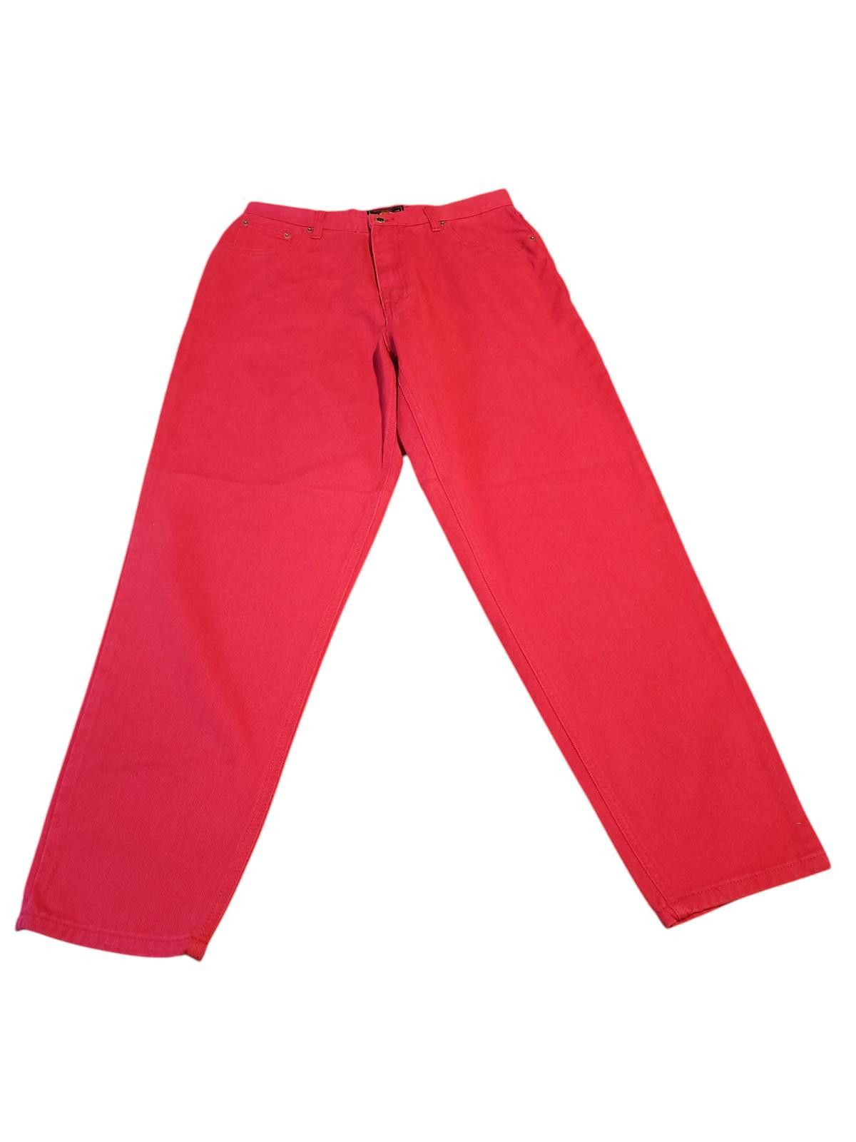 Route 66 Route 66 Red Casual Women's Pants Size 15/16 Size 38" / US 16 / IT 52 - 2 Thumbnail