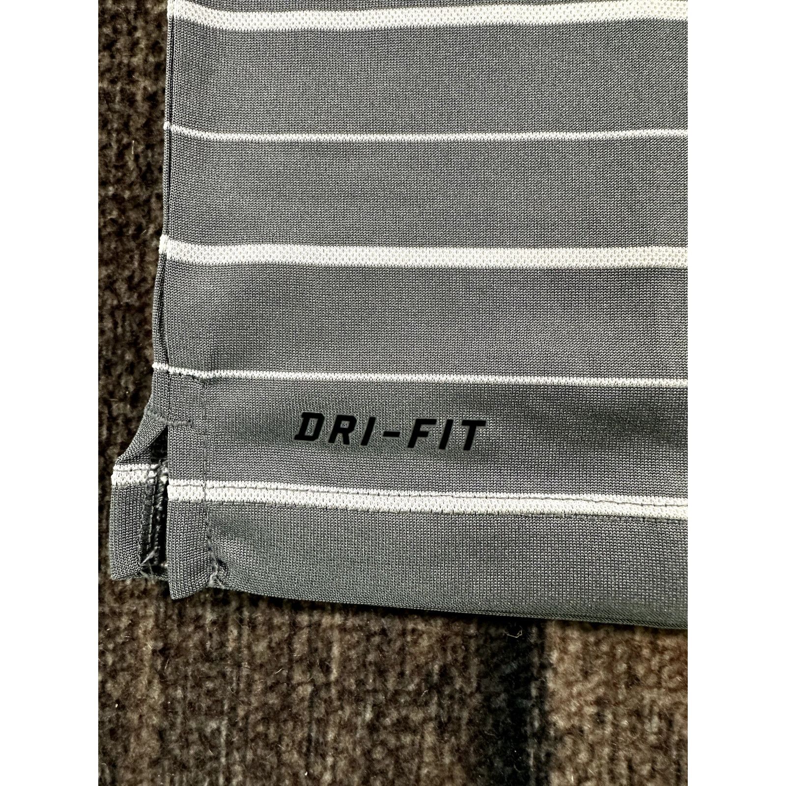 Nike Nike Cincinnati Reds Dri-Fit Gray Striped Polo Shirt Drifit Size US S / EU 44-46 / 1 - 6 Thumbnail