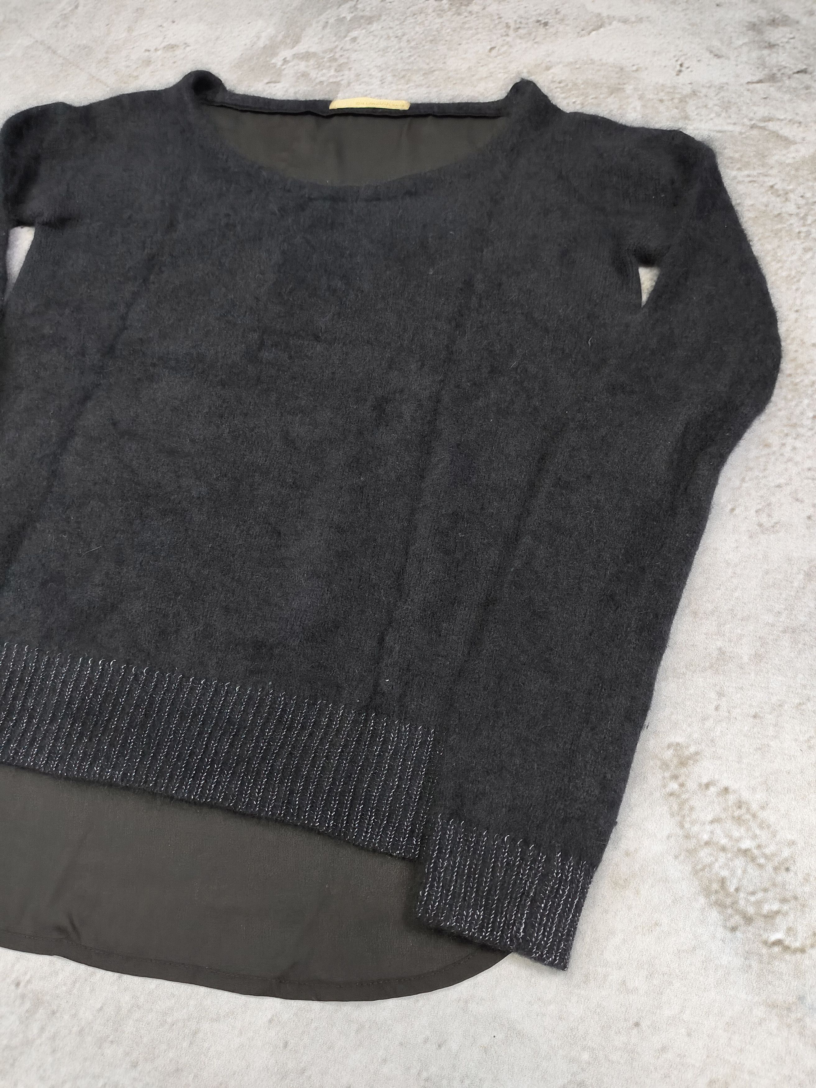 Japanese Brand Gallarda Galante🇯🇵 Angora Fuzzy Knit Sheer Chiffon Hybrid Size M / US 6-8 / IT 42-44 - 7 Thumbnail