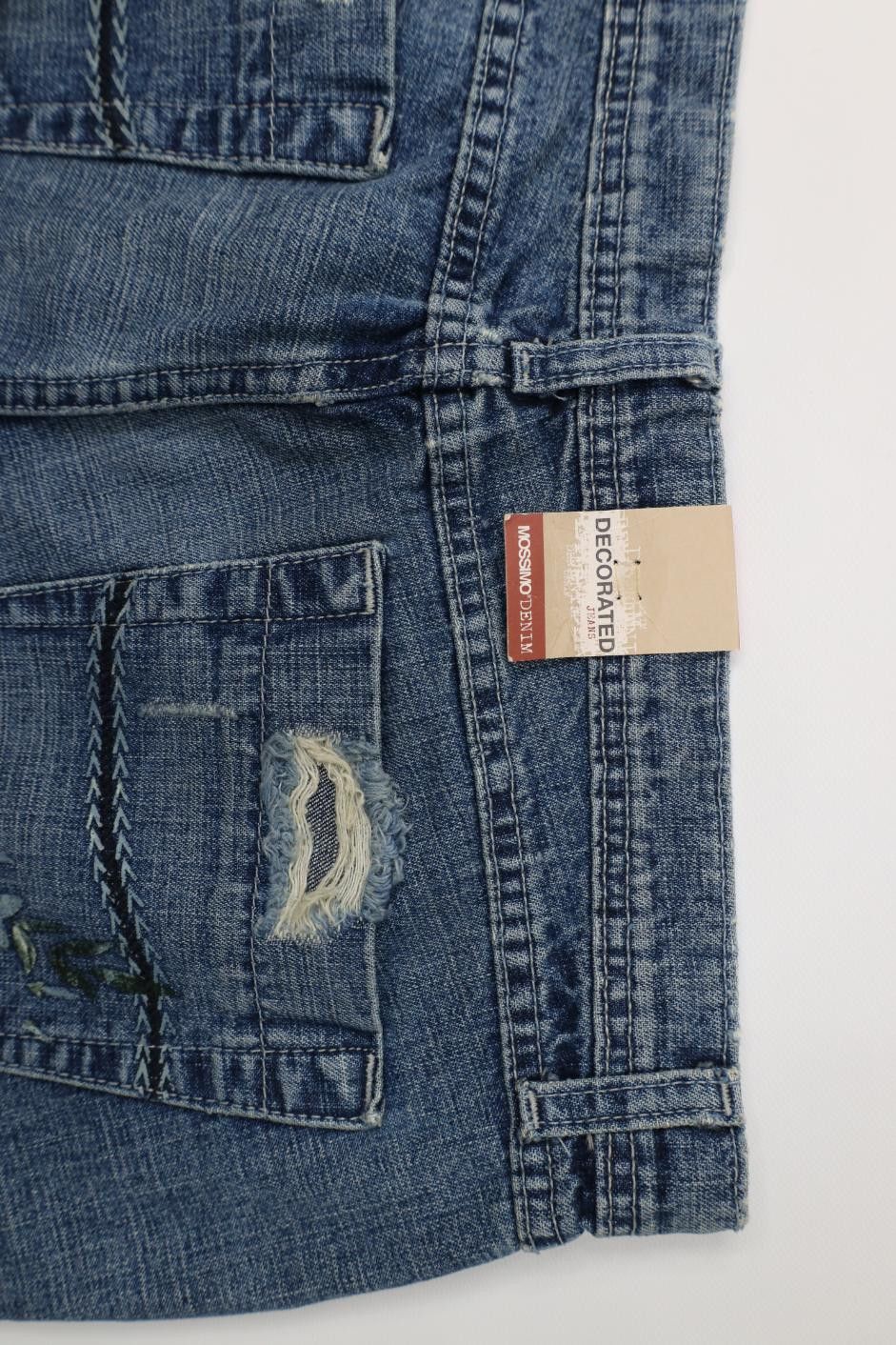 Vintage Deadstock Vintage Y2K 2005 Mossimo Flower Wide Leg Jeans Size 36" / US 14 / IT 50 - 16 Thumbnail
