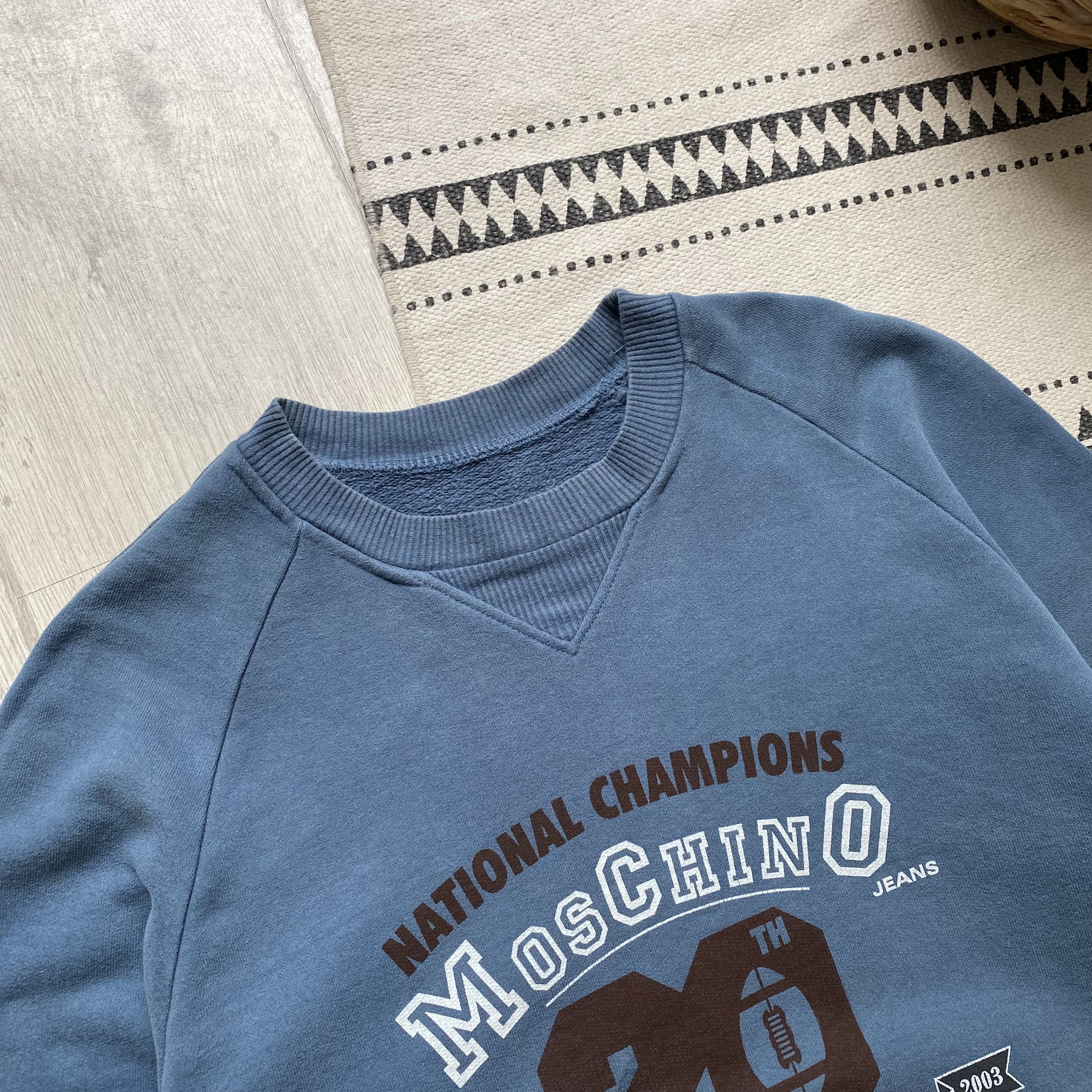 Moschino Moschino sweatshirt 2003 Football Milano Printed Size US S / EU 44-46 / 1 - 2 Thumbnail
