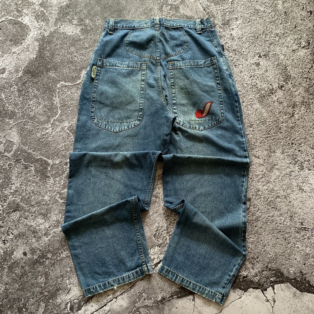 JNCO Y2K JNCO handy Man Big Pocket Reflective Baggy Denim Pants Size US 36 / EU 52 - 3 Thumbnail